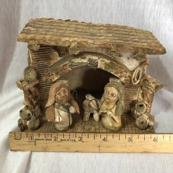 Handmade Venezuelan Folk Art Nativity Artist Signed Terra Cotta Clay Sculpture - Picture 12 of 12